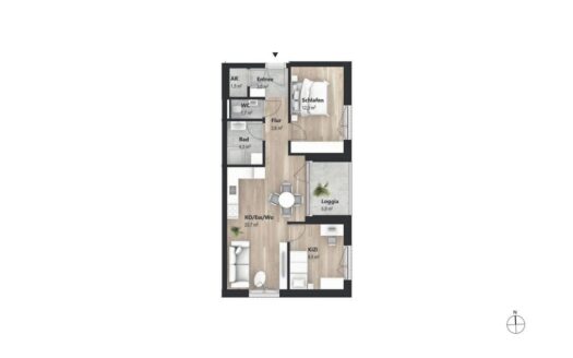 Vollmöblierte 3-Zimmer-Penthouse-Wohnung in Mötz zu vermieten